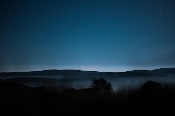silhouette of mountains