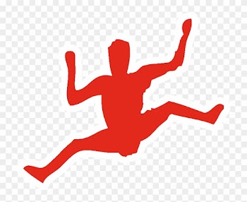 Silhouette Of People Climbing