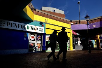 Silhouette Of People Walking