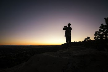 silhouette of person