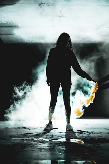 Silhouette Of Person