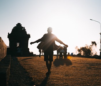 Silhouette of Person During Dusk