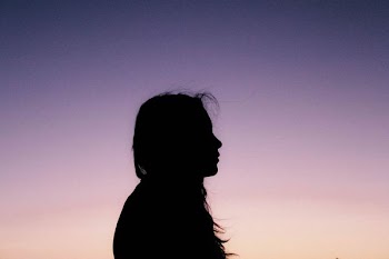 silhouette of person standing