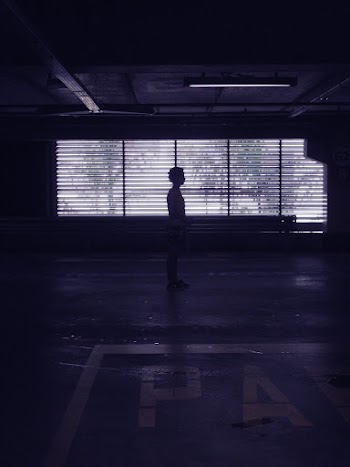 Silhouette Of Person Standing