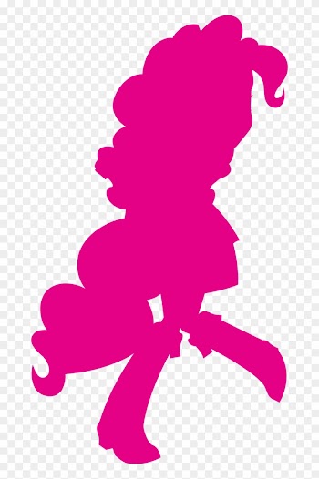 Silhouette Of Pinkie Pie By Mimisari On Deviantart - Pinkie Pie Equestria Girl Png