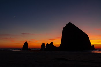 Silhouette of Rock Formation