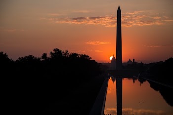 Silhouette of Tower during Orange Sunset