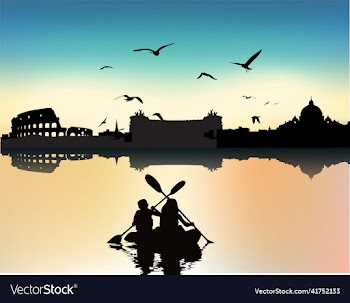silhouette people sailing on boat in river during