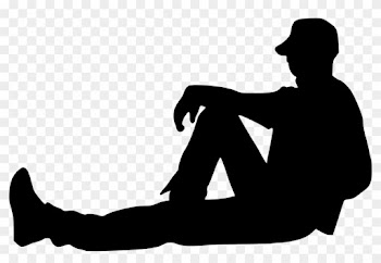 Silhouette People Sitting - Silhouette People