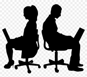 Silhouette People Writing Png