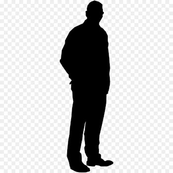 Silhouette Person Man Clip art - Silhouette standing 
