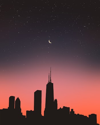 Silhouette Photo of Buildings