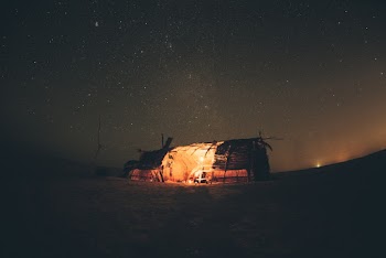 Silhouette Photo of House