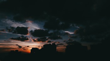 Silhouette Photo of Houses