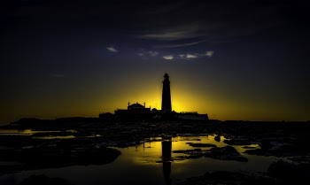 Silhouette Photo of Lighthouse