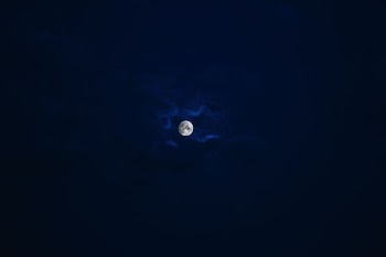 silhouette photo of moon