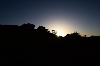 silhouette photo of mountain