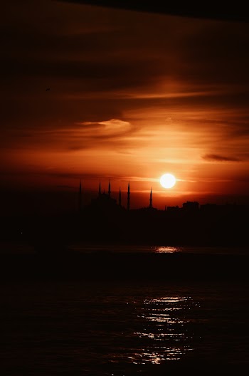 Silhouette Photo of Sea during Golden Hour