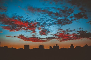 Silhouette Photo of Skyline