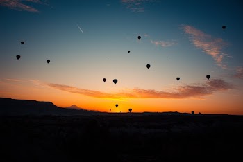 Silhouette Photography of Hot Air Balloons