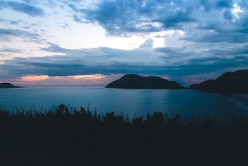 Silhouette Photography of Island