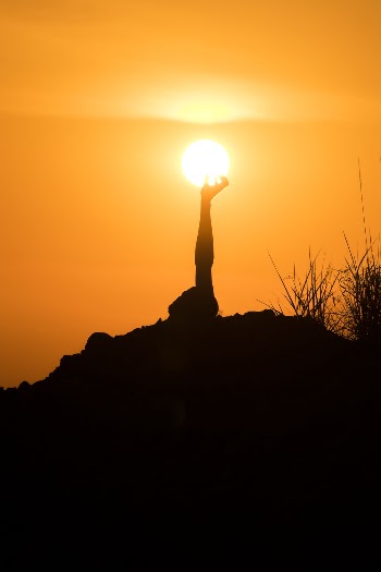 Silhouette Photography of Mountain
