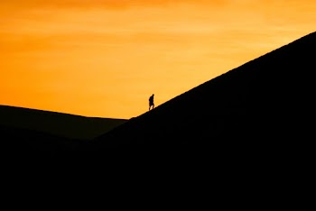 Silhouette Photography of Mountain