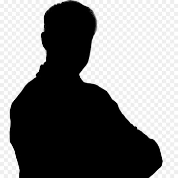 Silhouette Portrait Image Black Pixel -  
