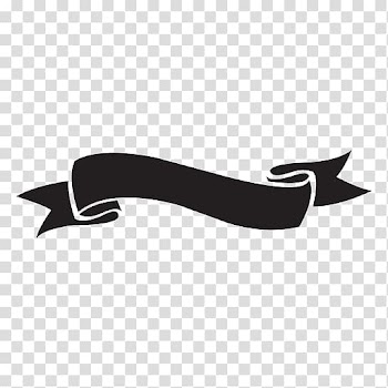 Silhouette Ribbon, BLACK RIBBON transparent background PNG clipart