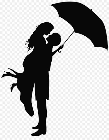 Silhouette Romance couple Clip art - goodbye 