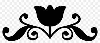 Silhouette Rose Black And White Flower Logo - Rose Black And White Flower Clipart