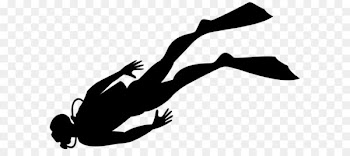 Silhouette Scuba diving Clip art - Scuba Diver Silhouette PNG Clip Art Image 