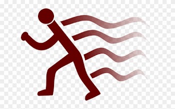 Silhouette Simple, People, Runner, Wake, Marks, Silhouette - Runner