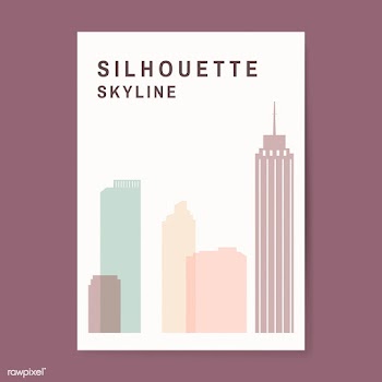 Silhouette skyline illustration | Free stock vector - 558286