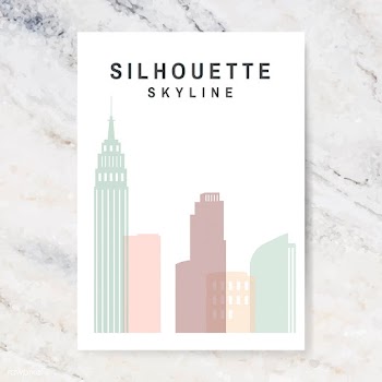 Silhouette skyline illustration | Free stock vector - 558288