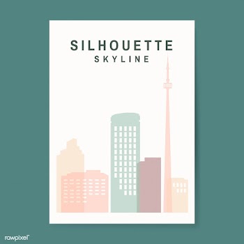 Silhouette skyline illustration | Free stock vector - 558290