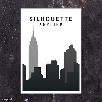 Silhouette skyline illustration | Free stock vector - 558293