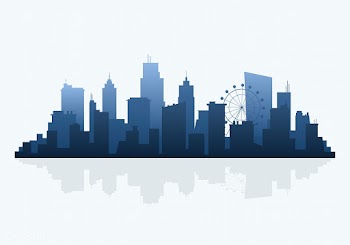 Silhouette skyline illustration | Free stock vector - 558295
