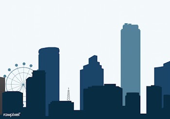 Silhouette skyline illustration | Free stock vector - 558300