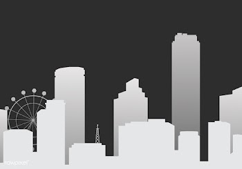Silhouette skyline illustration | Free stock vector - 558301