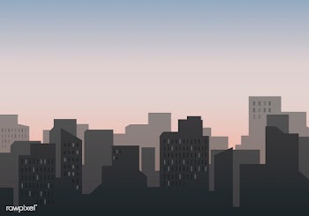 Silhouette skyline illustration | Free stock vector - 558311