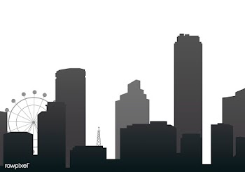 Silhouette skyline illustration | Free stock vector - 558317
