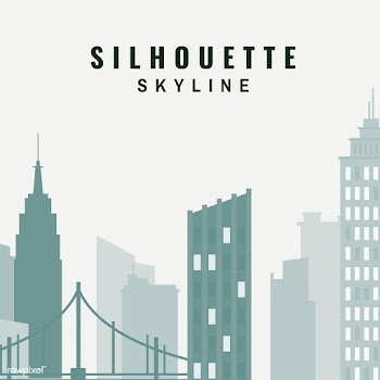 Silhouette skyline illustration | Free stock vector - 558320