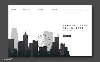 Silhouette skyline illustration | Free stock vector - 558322