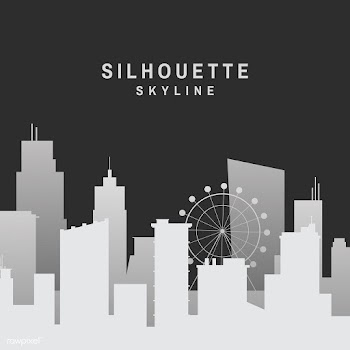 Silhouette skyline illustration | Free stock vector - 558325
