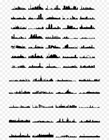 Silhouette Skyline Illustration - International City 