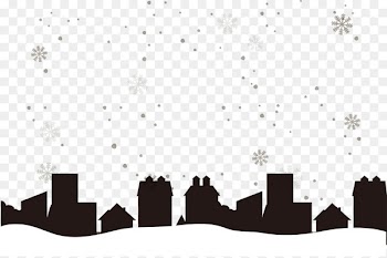Silhouette Snow - Snow urban silhouette vector material 