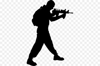 Silhouette Soldier Military Clip art - Silhouette 