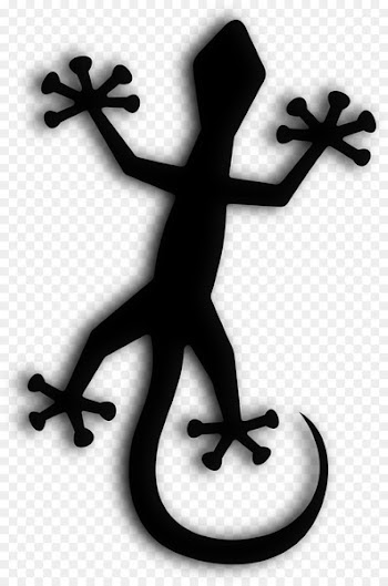 Silhouette Symbol Gecko -  