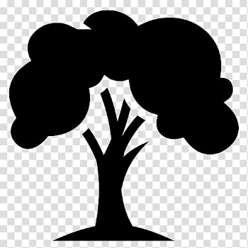 Silhouette Tree Line art , Silhouette transparent background PNG clipart